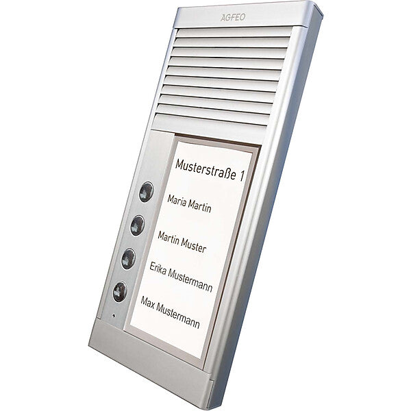 AGFEO Türsprechstelle 4Klingel alu IP33 DoorSpeak 4
